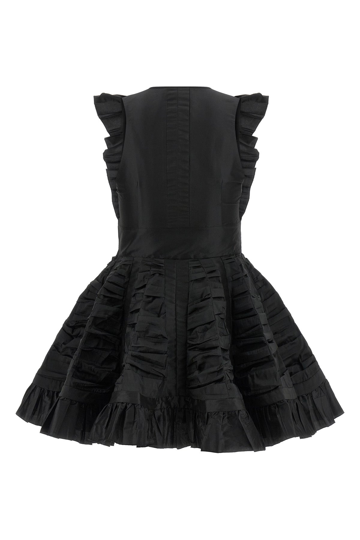 giovanni bedin mini dress defines a sculptural silhouette through an elaborate s