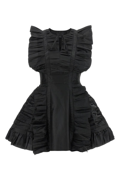 giovanni bedin mini dress defines a sculptural silhouette through an elaborate s