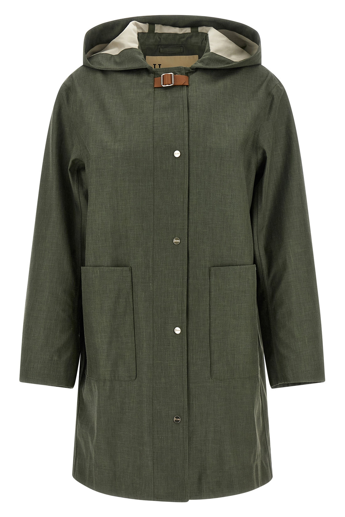 HERNO 38 waterproof in technical linen blend fabric