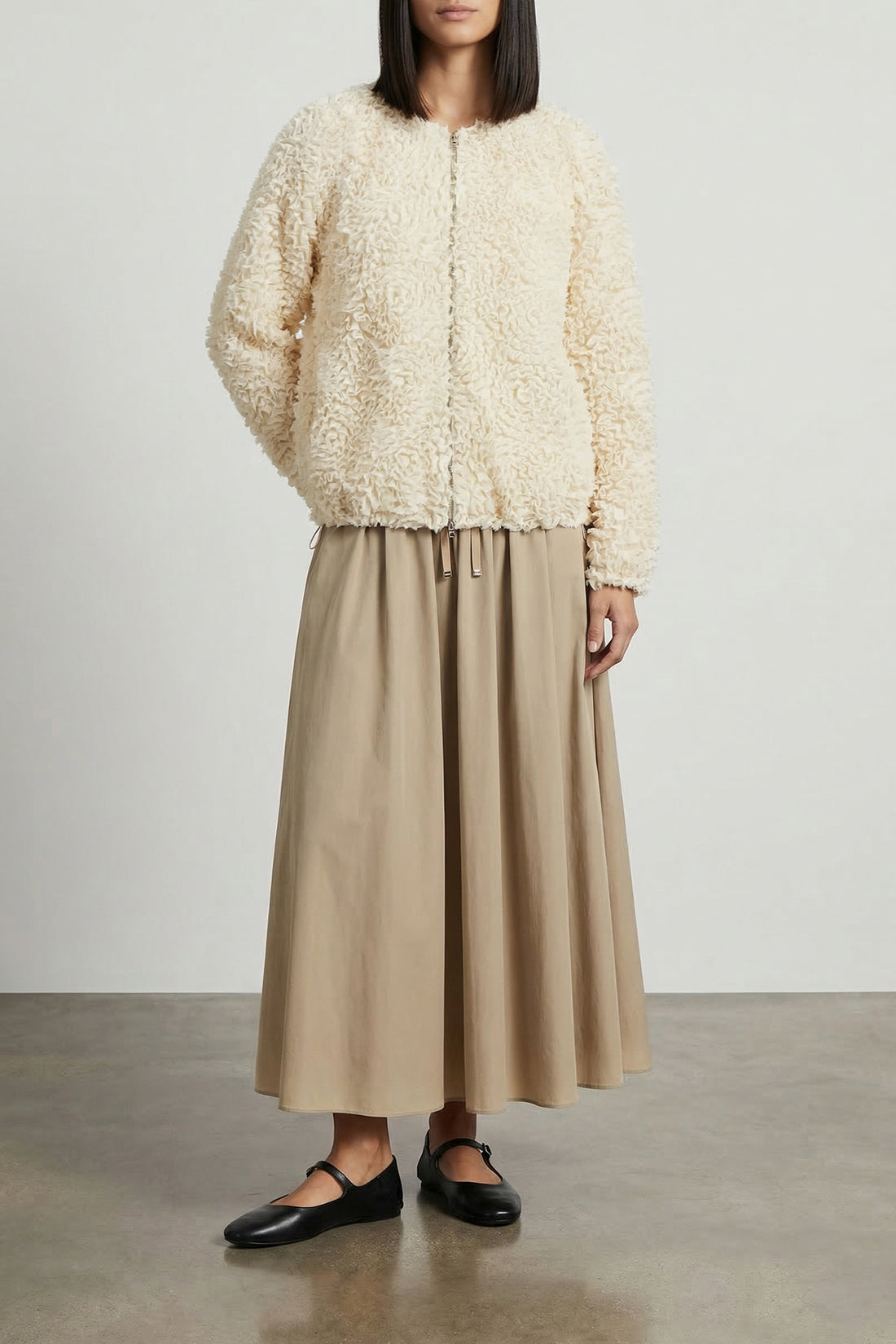 HERNO 38 semi-transparent tulle jacket