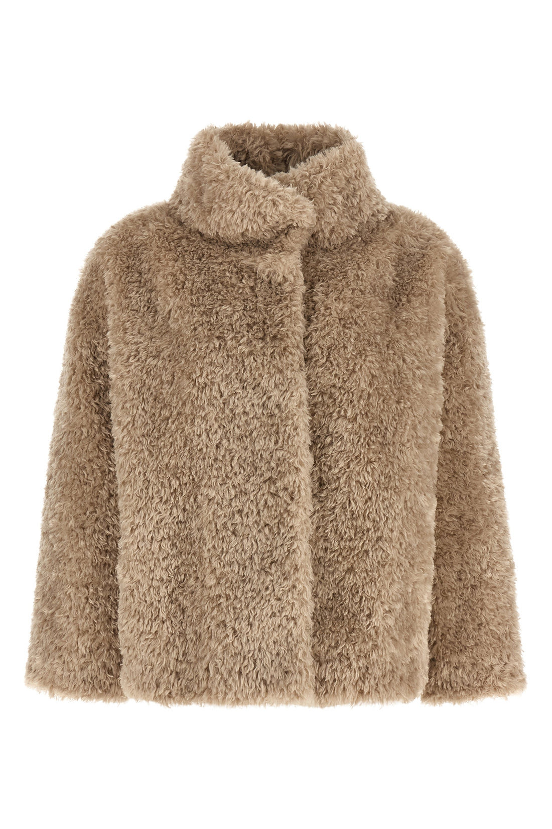 HERNO 42 the herno short coat defines a boxy silhouette through a rigorous sartorial cons