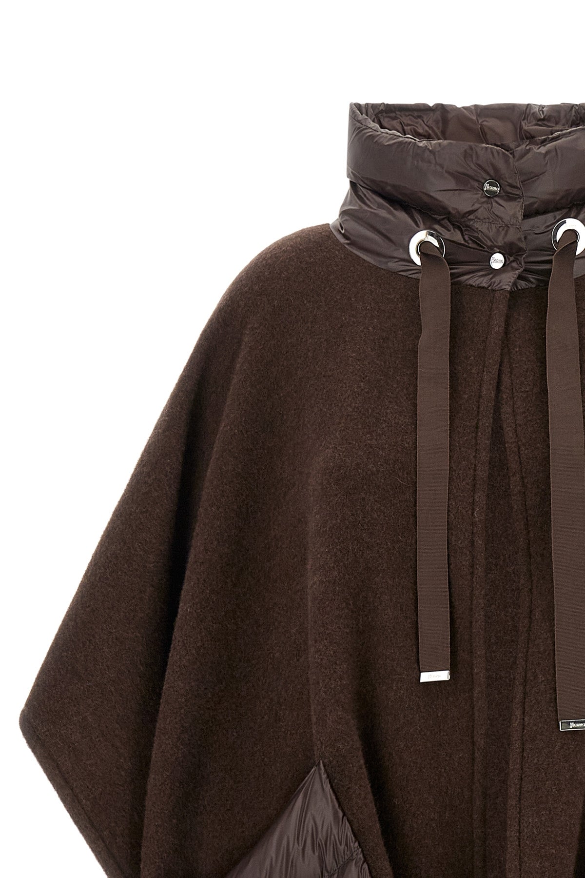 the herno resort poncho redefines the concept of outerwear through a relaxed a