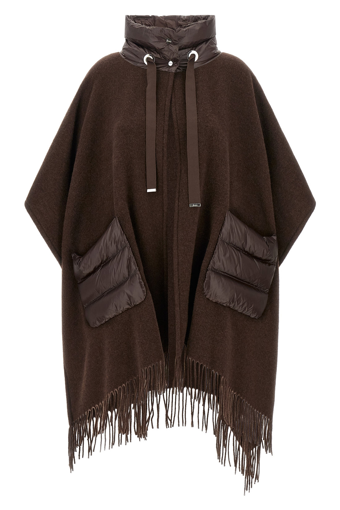 HERNO OS the herno resort poncho redefines the concept of outerwear through a relaxed a