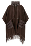 the herno resort poncho redefines the concept of outerwear through a relaxed a