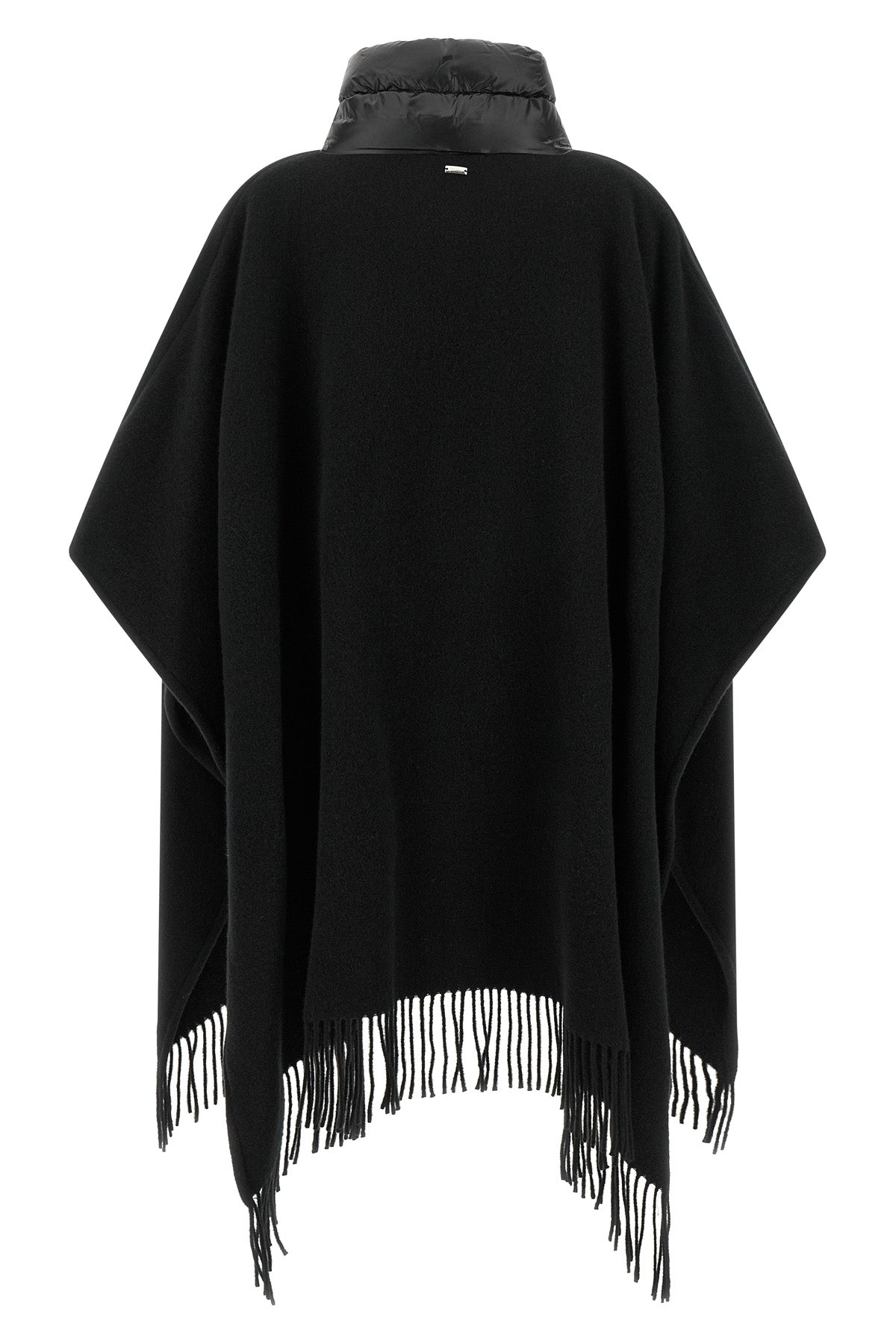 the herno resort poncho redefines the codes of outerwear through a sophisticat