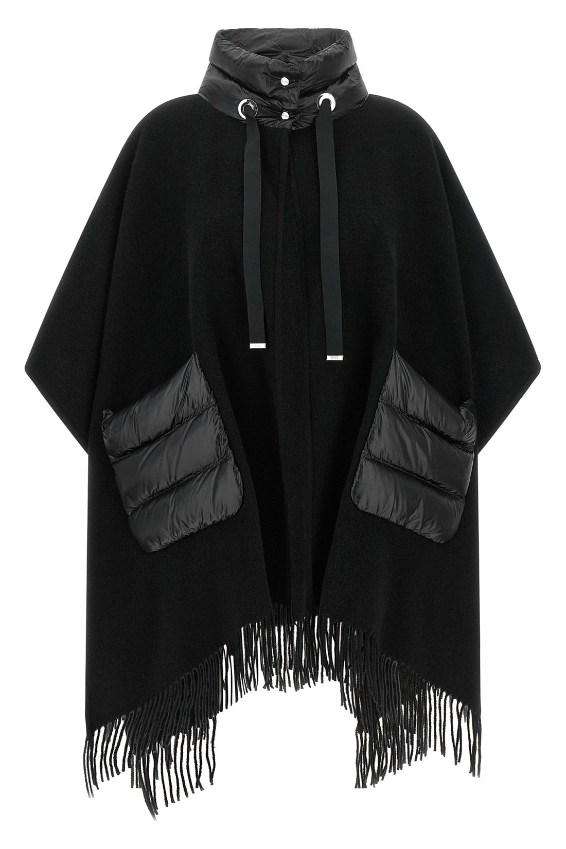 HERNO OS the herno resort poncho redefines the codes of outerwear through a sophisticat