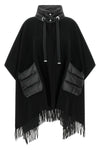 the herno resort poncho redefines the codes of outerwear through a sophisticat
