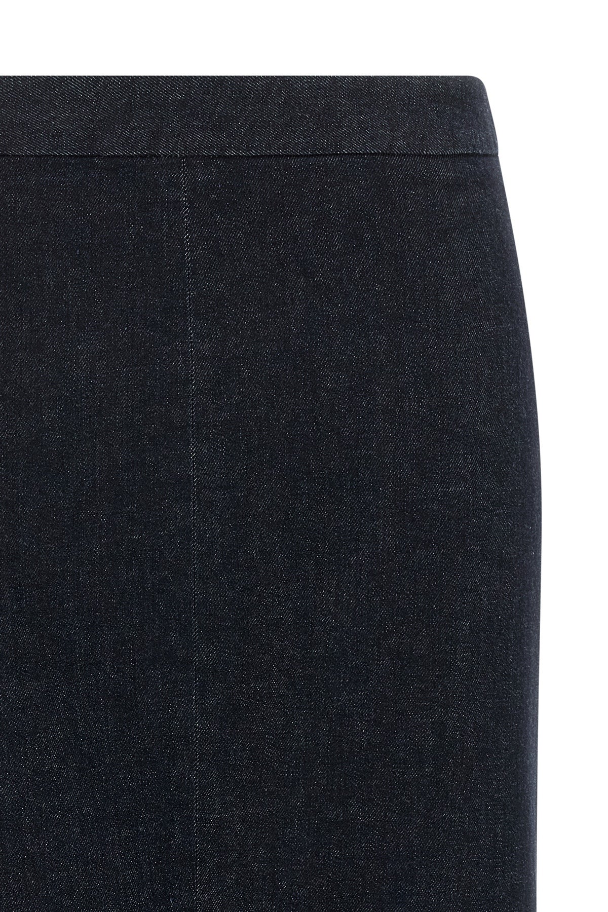 midi skirt in stretch cotton denim