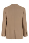 the fabiana filippi blazer stands out for its essential and lapels-free silhouet
