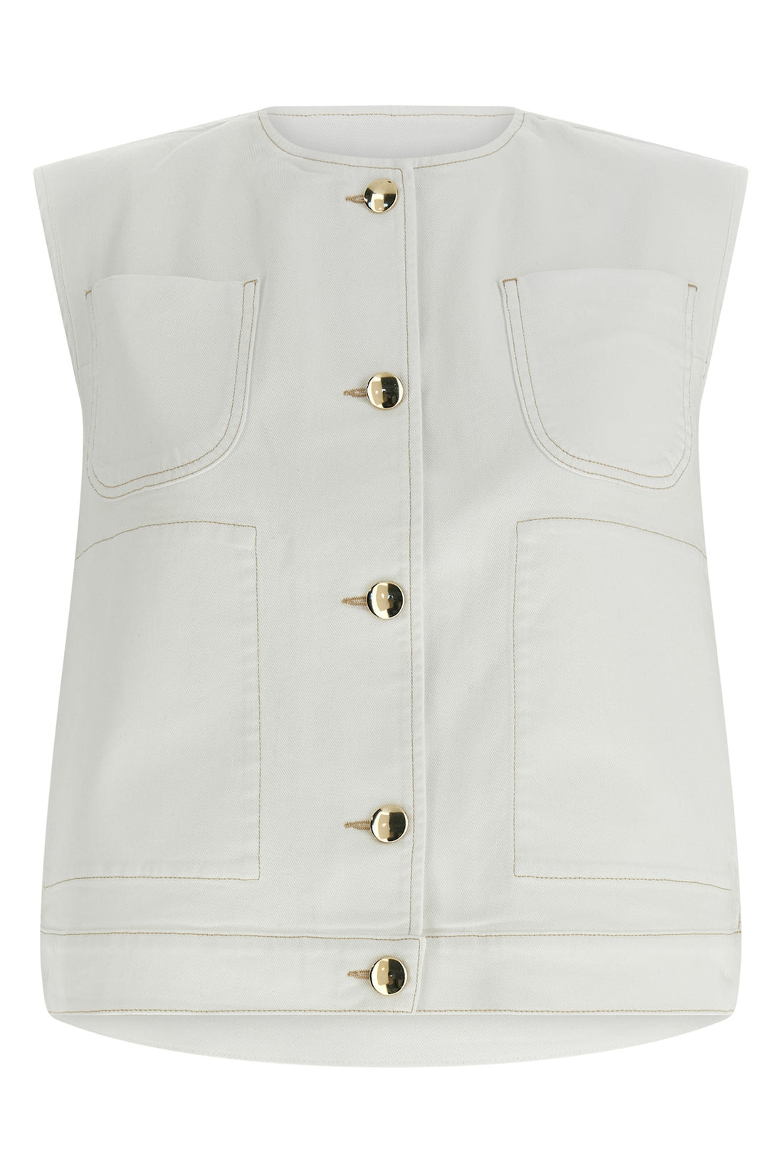 FABIANA FILIPPI 38 cotton denim vest