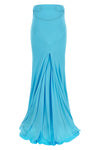 impossible long crêpe jersey skirt