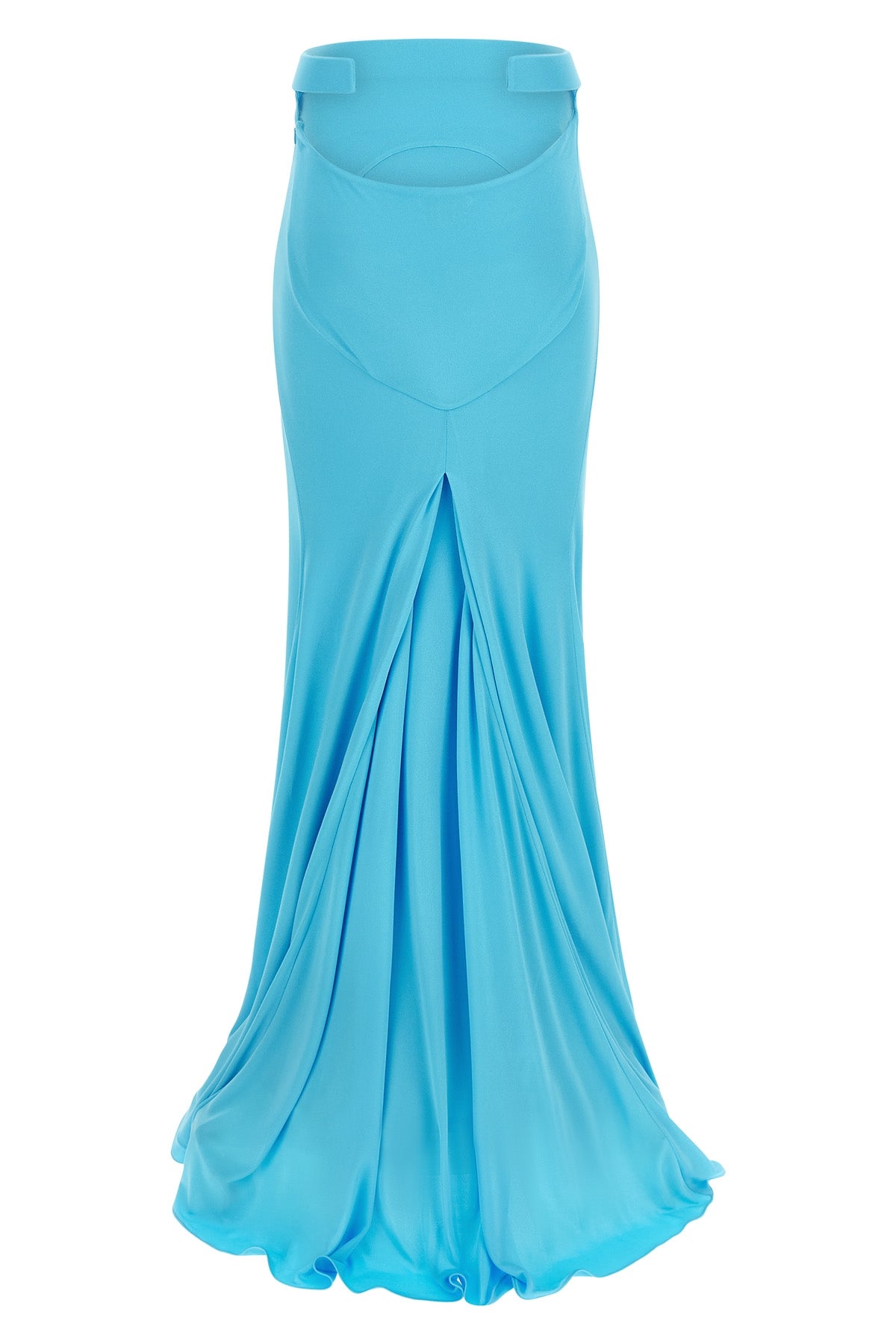 impossible long crêpe jersey skirt