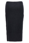 5gg ribbed knitted skirt in compact wool