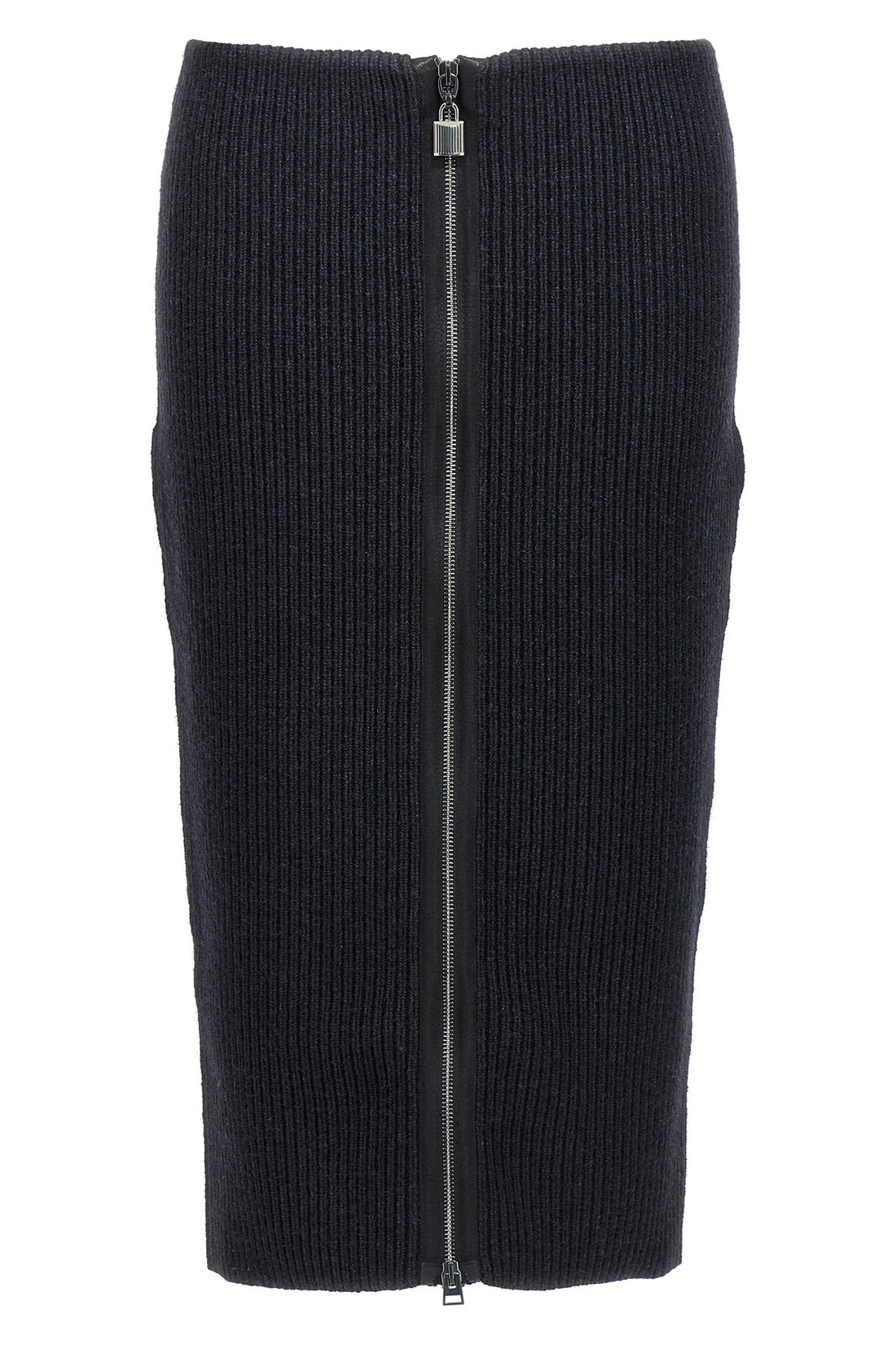 TOM FORD XS 5gg ribbed knitted skirt in compact wool