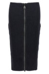 5gg ribbed knitted skirt in compact wool