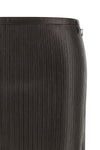the tom ford midi skirt defines a new concept of material luxury through a tight