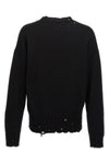 destroyed effect cotton sweater