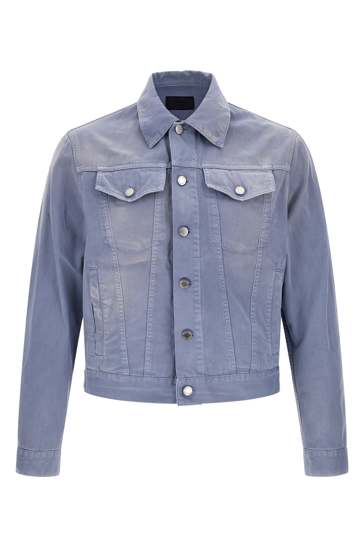 washed and garment-dyed cotton gabardine blouson