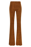 the stouls gégé trousers in fine suede lambskin define an essential and slende