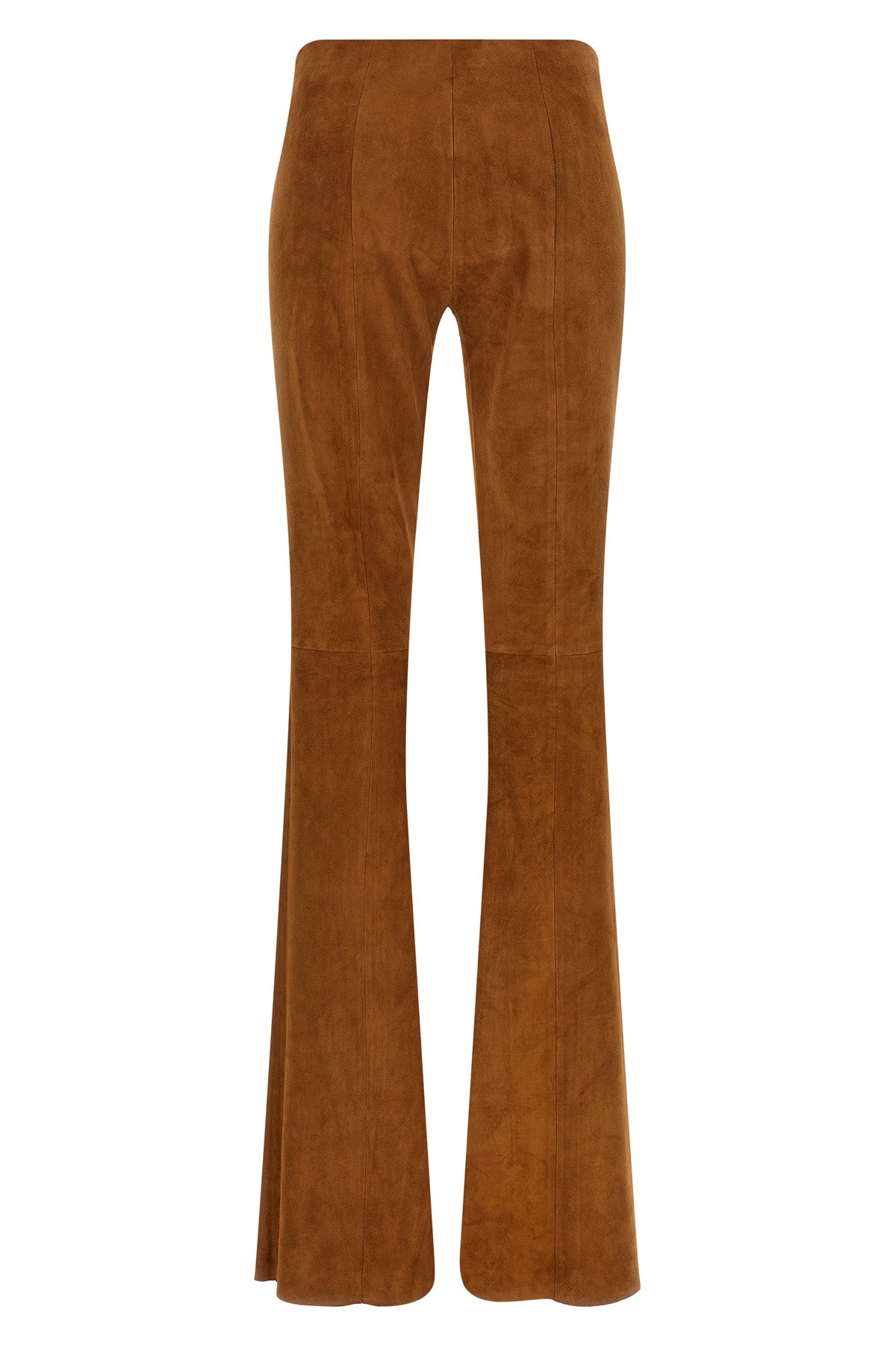 the stouls gégé trousers in fine suede lambskin define an essential and slende