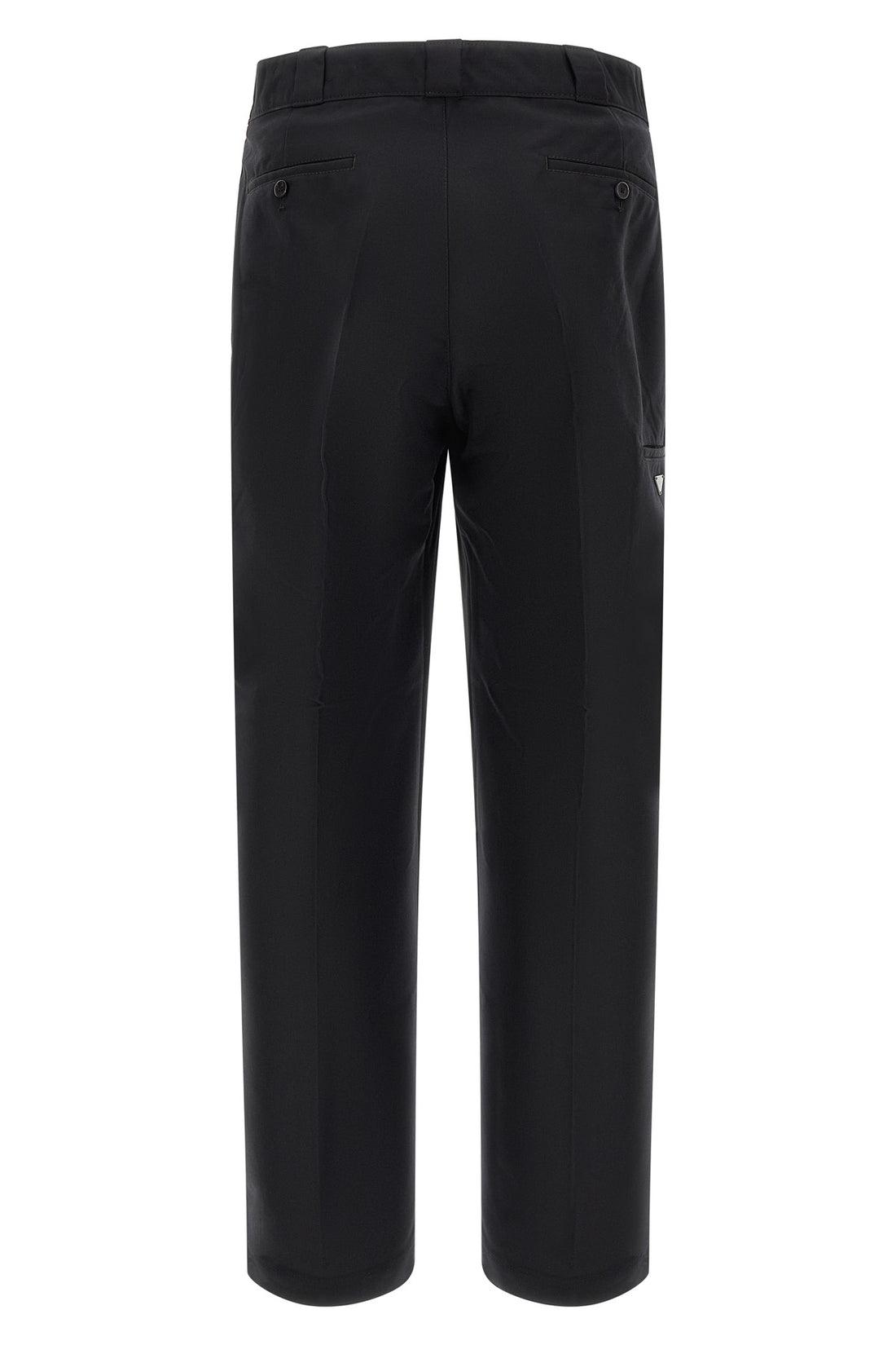 PRADA 48 prada black technical canvas trousers