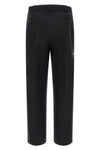prada black technical canvas trousers