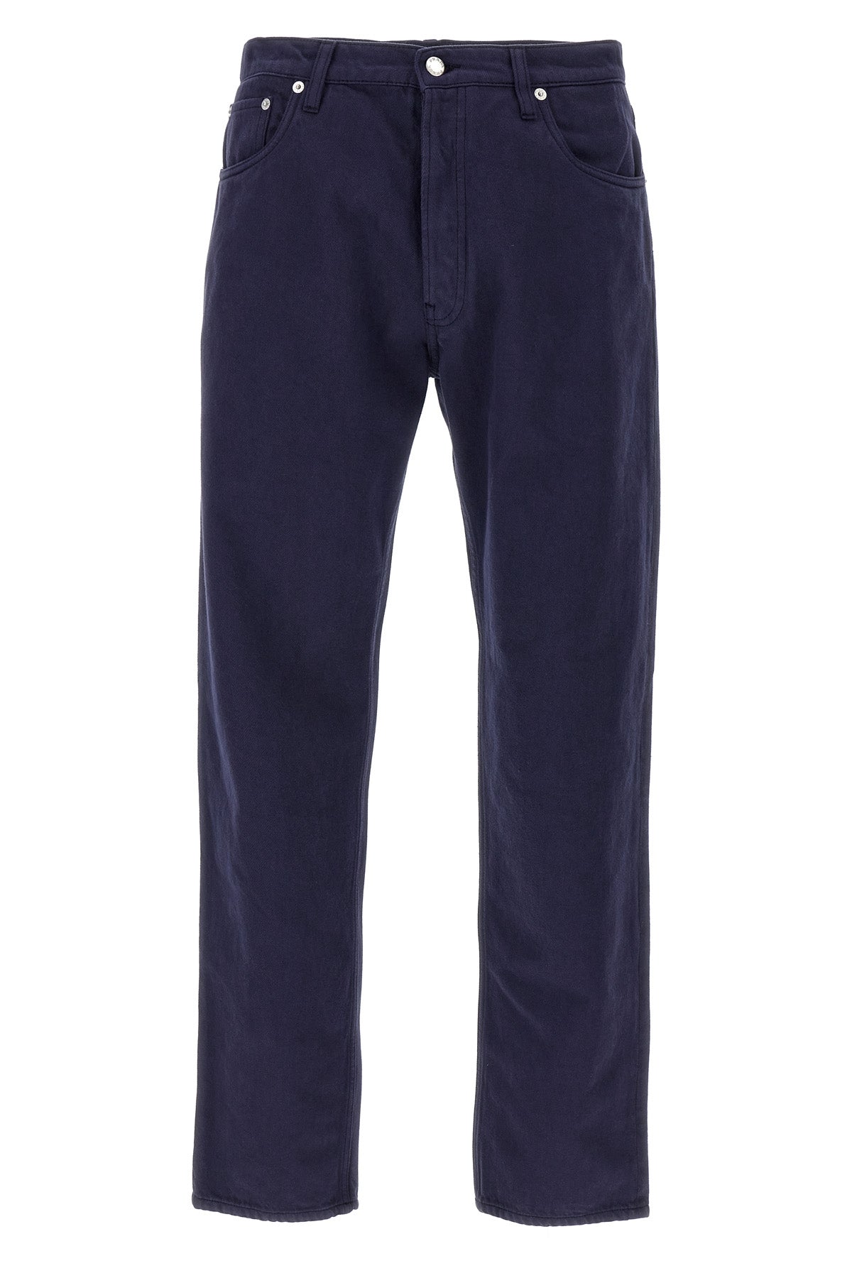 garment-dyed cotton denim jeans