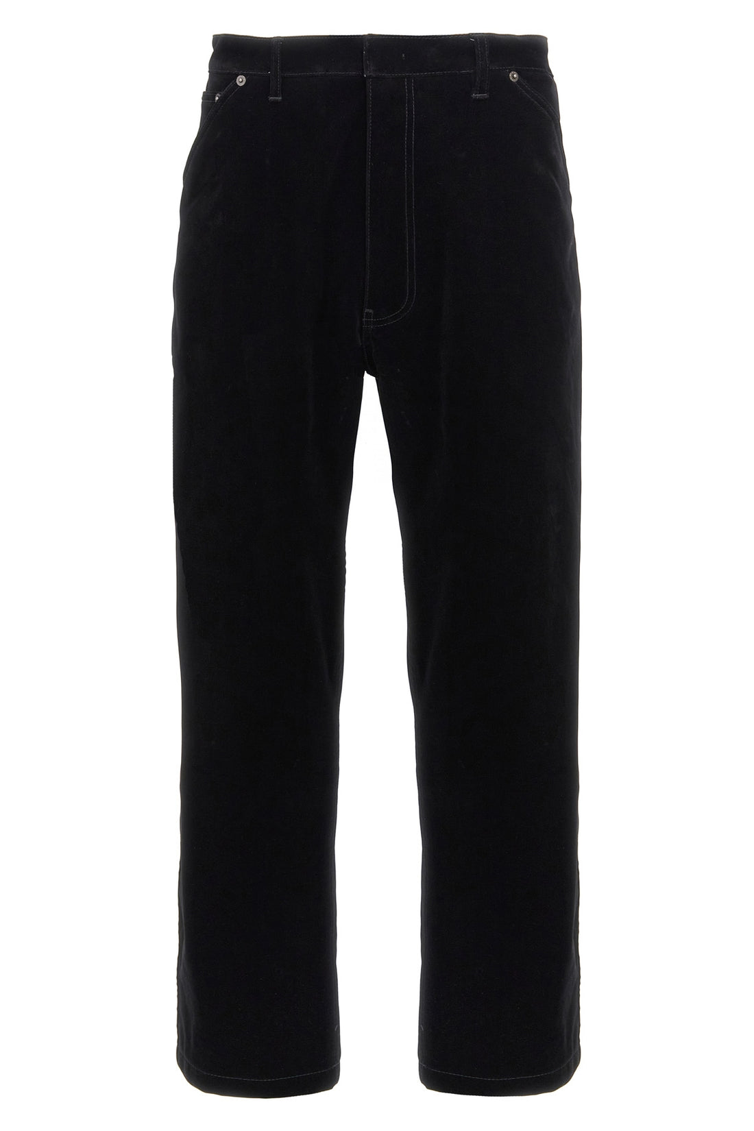 PRADA M plain velvet pants