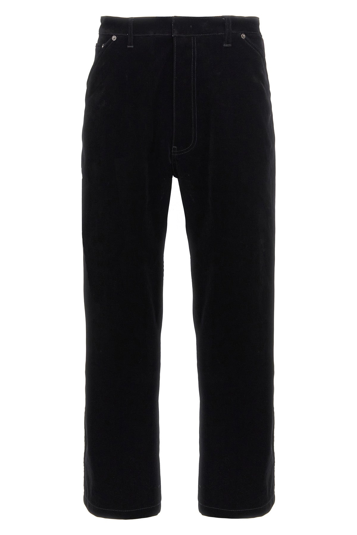 plain velvet pants