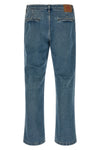 used-effect stonewashed denim jeans