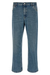 used-effect stonewashed denim jeans