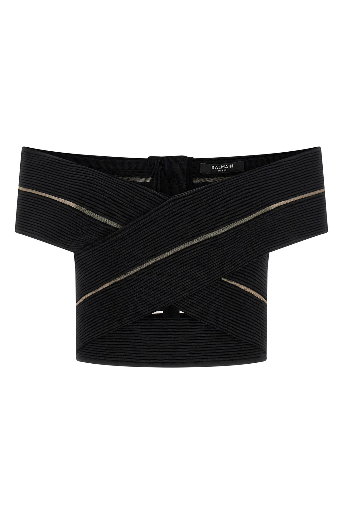 BALMAIN 36 stretch viscose top