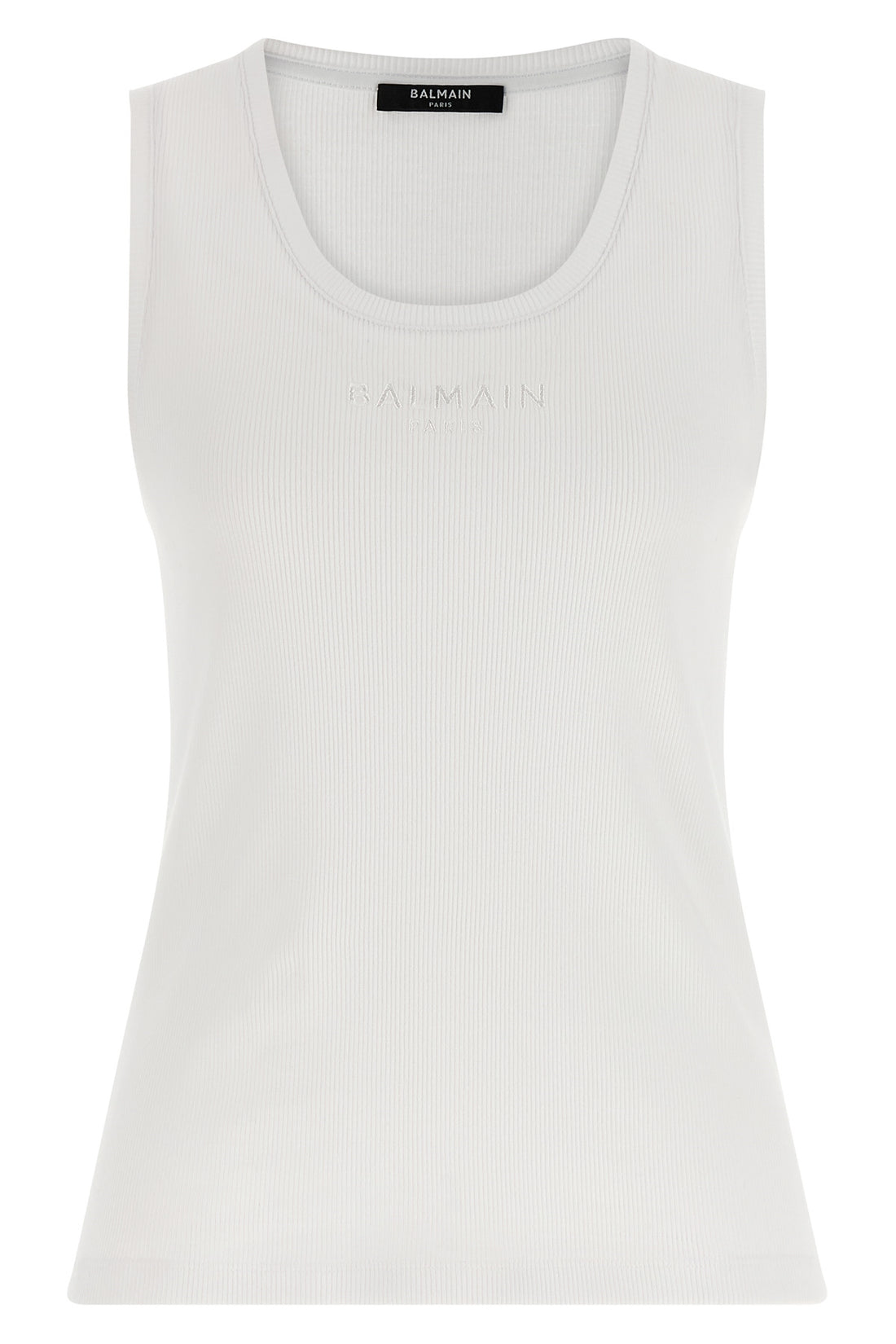 BALMAIN L ribbed cotton tank top