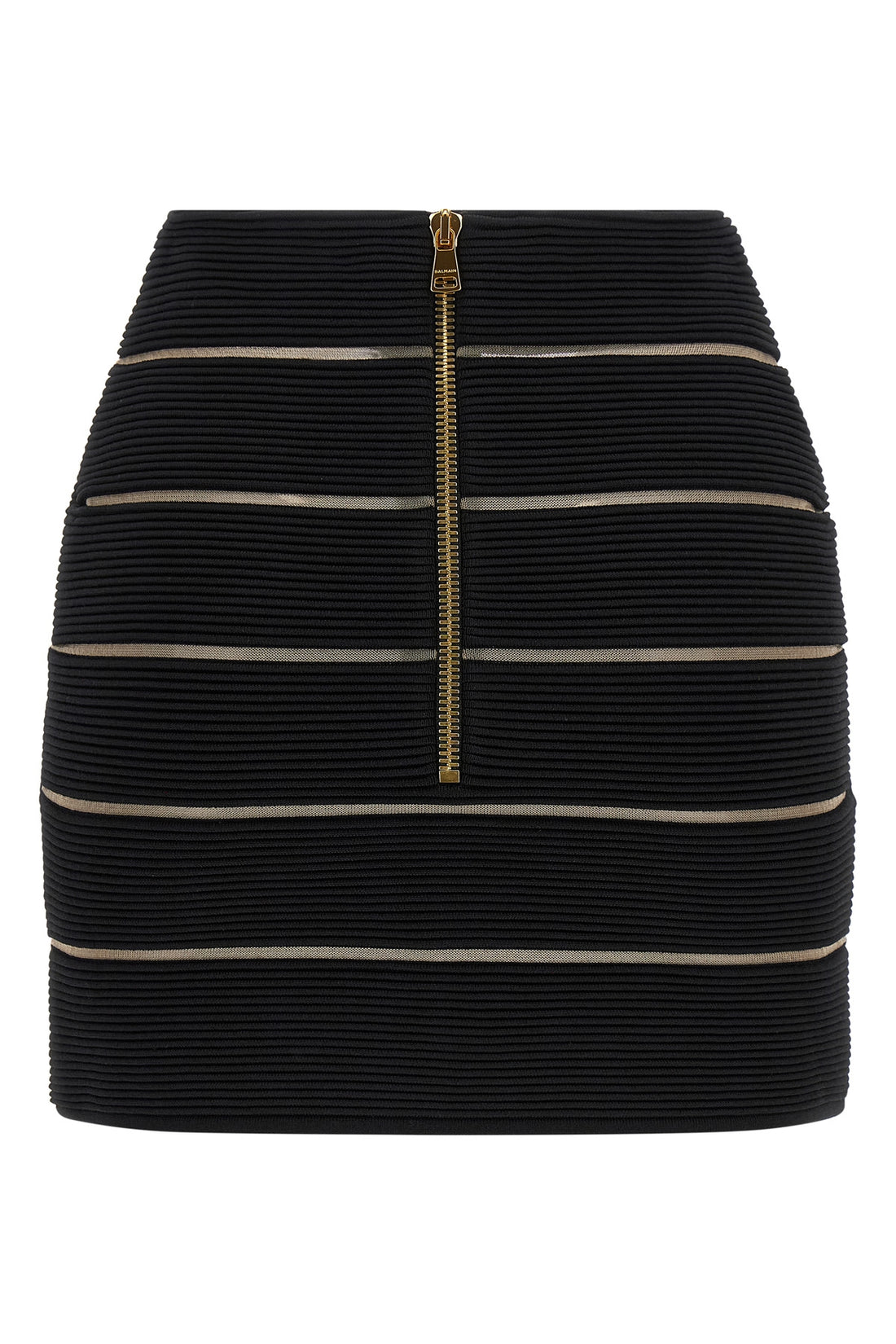 BALMAIN 36 stretch viscose mini skirt