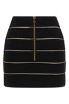stretch viscose mini skirt