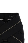 stretch viscose mini skirt