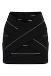 stretch viscose mini skirt