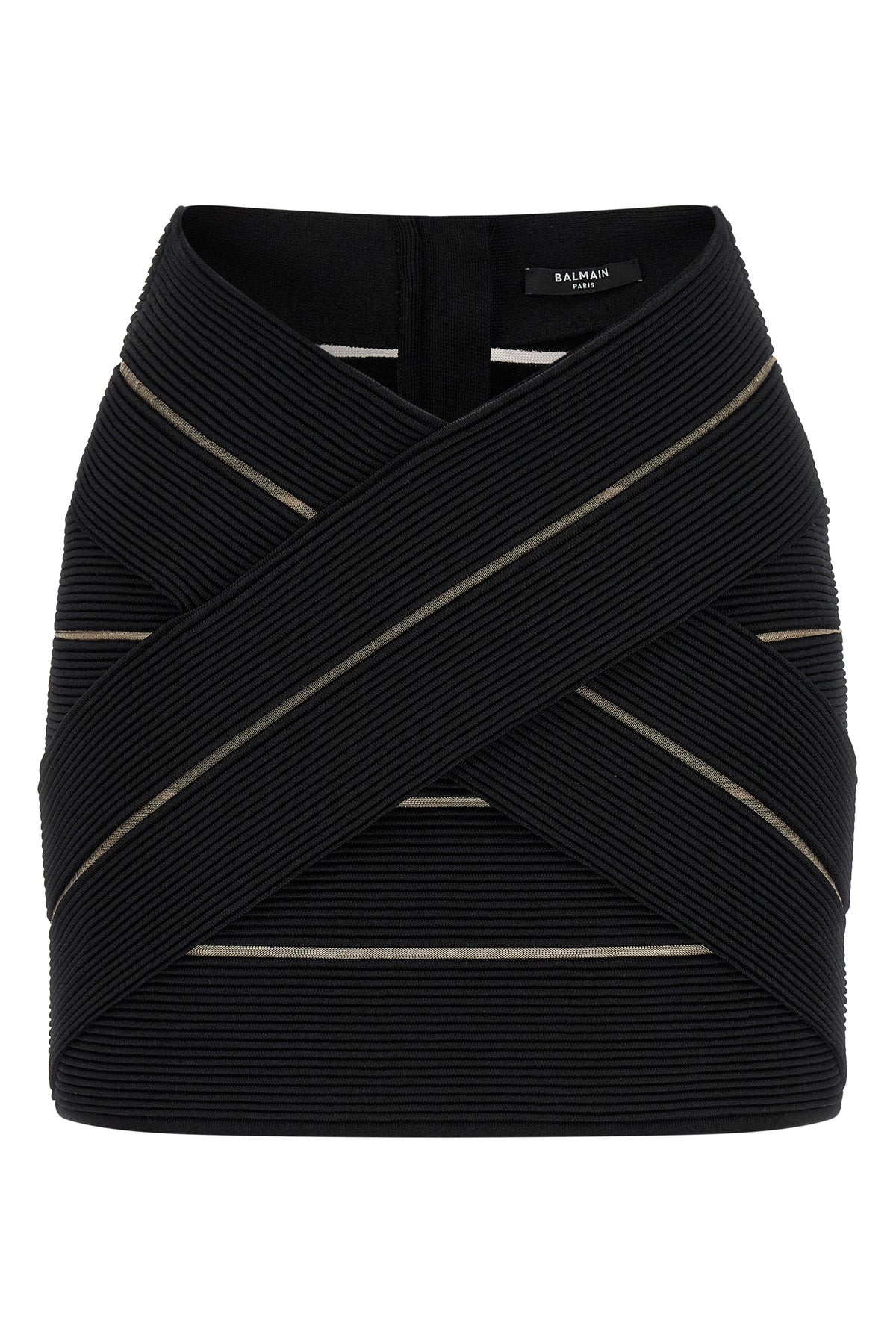 stretch viscose mini skirt
