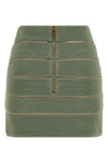 stretch viscose mini skirt