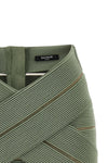 stretch viscose mini skirt