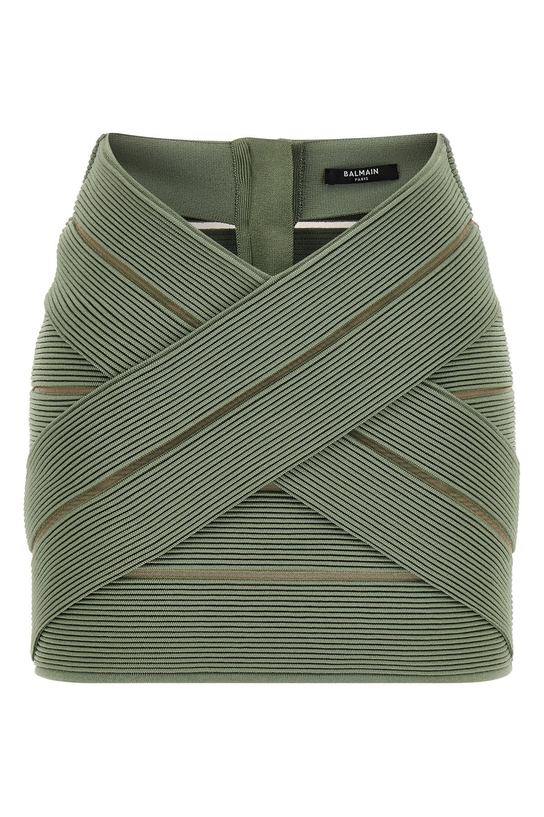 BALMAIN 36 stretch viscose mini skirt