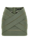 stretch viscose mini skirt