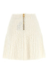plumetis tweed mini skirt