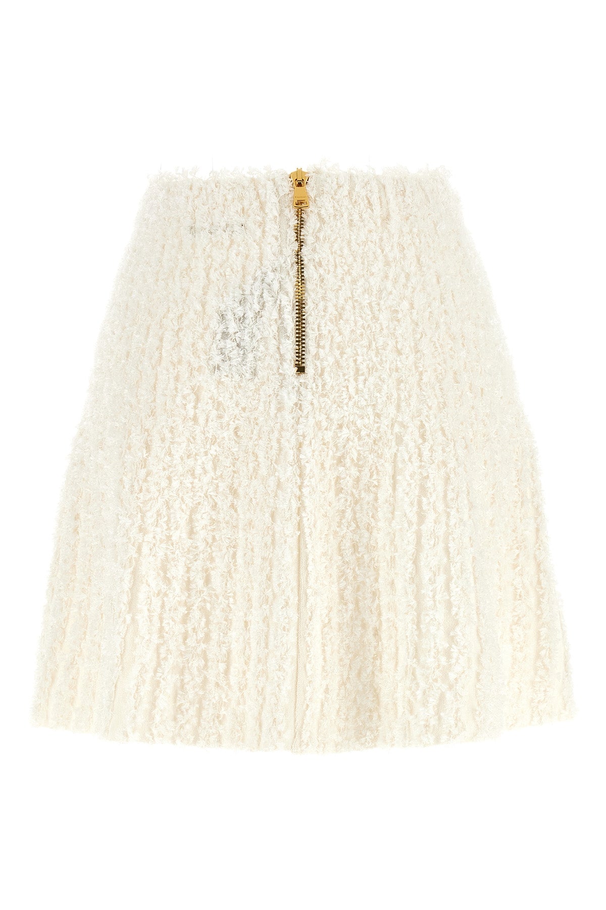 plumetis tweed mini skirt