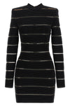 bodycon mini dress in stretch viscose