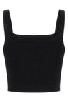 shiny effect viscose knit top