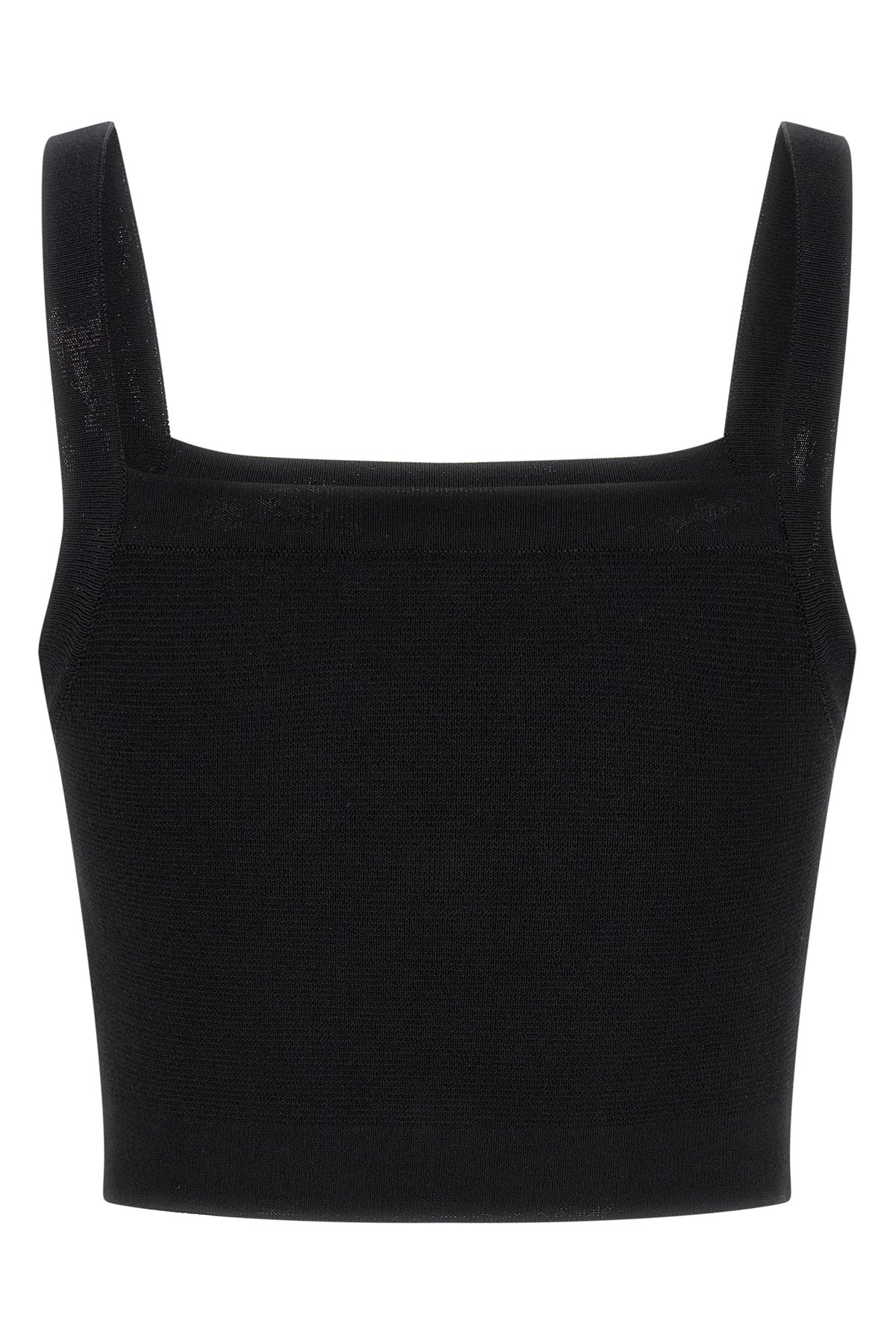 shiny effect viscose knit top