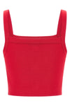 shiny effect viscose knit top