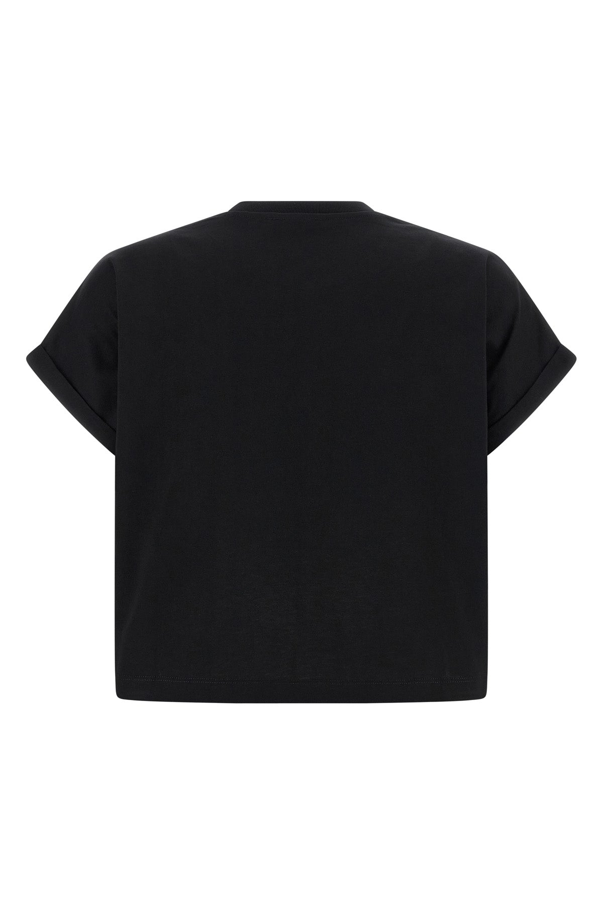 cropped cotton crewneck t-shirt