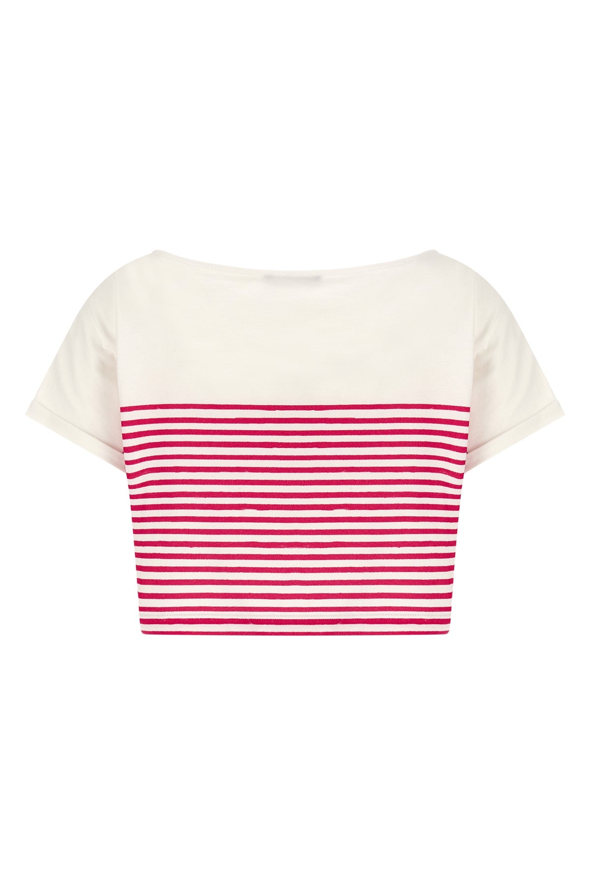 marinière cropped cotton jersey t-shirt